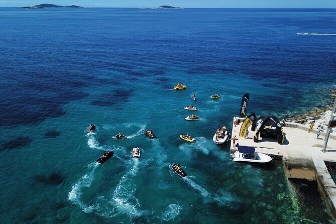 2-Hour Dubrovnik Fun and Exciting Jet Ski Safari Adventure Tour - Cavtat from the water: medieval shores and yachts at anchor
