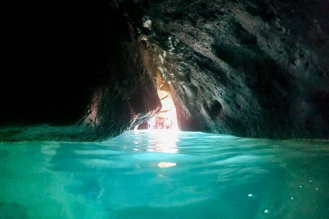 Blue Cave, Green Cave & Lopud Beach small group Speed boat Tour - Green Caves, Canyon Passage, and That Emerald Light