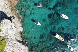 BLUE CAVE private speedboat tour with drinks - Green Caves on Kolocep: Underwater Passages and Short Swim Time