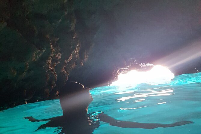 Blue cave tour - 4 caves and sandy beach - The first stop: Blue Cave swimming and snorkel time