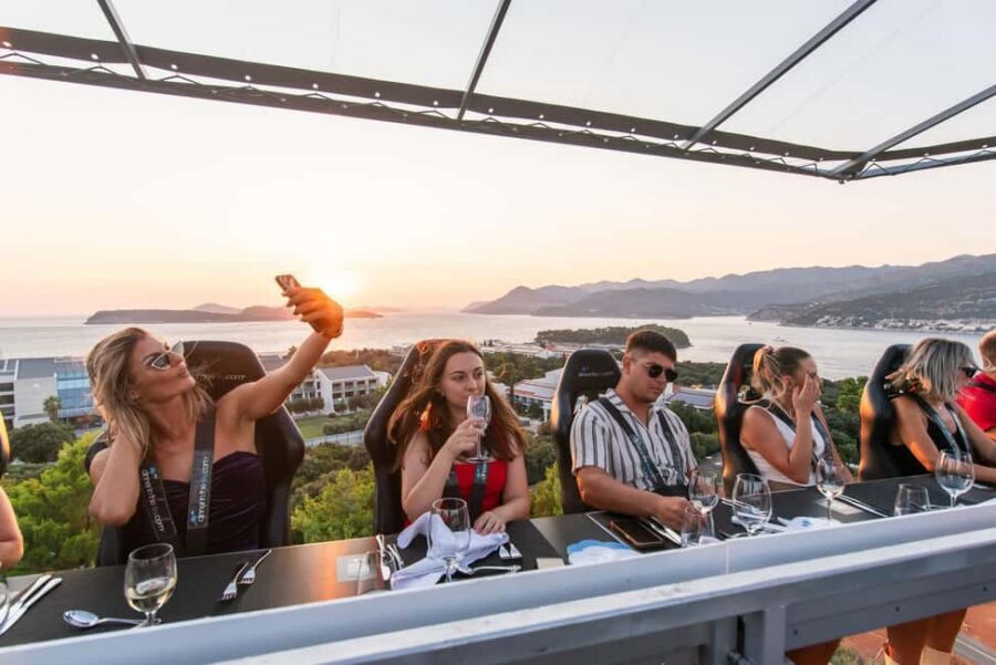 Dinner in the Sky Dubrovnik - Menus that match the mood: 3-course options or the 4-region tasting