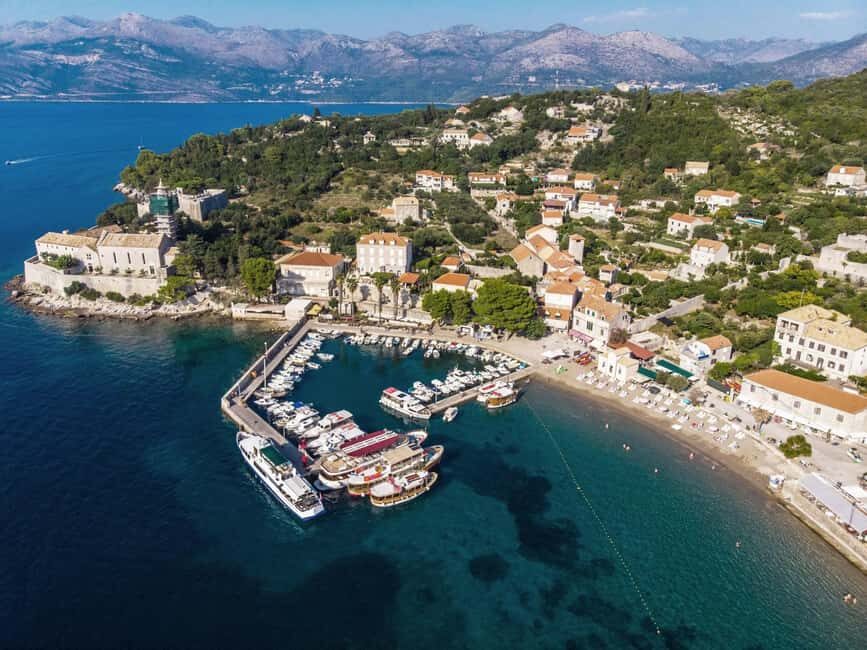 Dubrovnik: Best of the Elaphites by Catamaran - Šipan Island (first stop): churches, noble villas, and a calmer pace