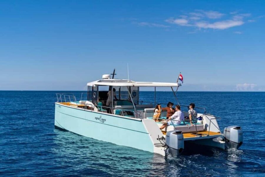 Dubrovnik: Blue Cave Catamaran Tour with Drinks and Snorkel - Green Cave swim stop: your first taste of cave snorkeling