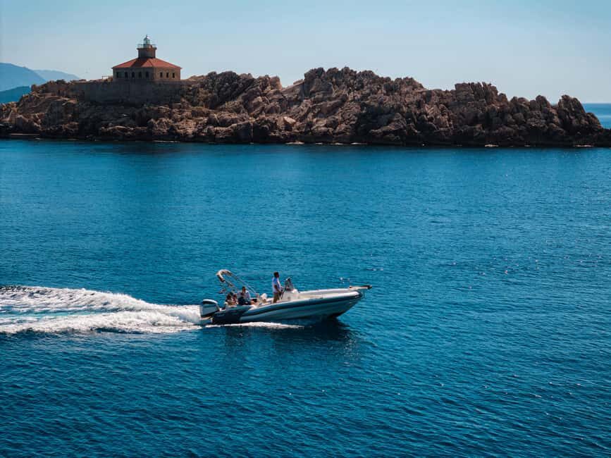 Dubrovnik: Elaphite Islands Private Speedboat Full-Day Tour - Koločep approach: Sikirica Bay’s hard-to-find swim break
