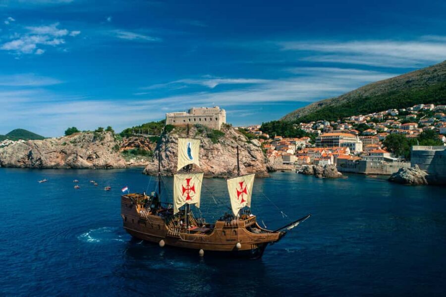 Dubrovnik: Galleon Sunset Cruise with a Live Guide & Drink - Finding the Galleon Tirena at Dubrovnik Old Town’s left-side pier