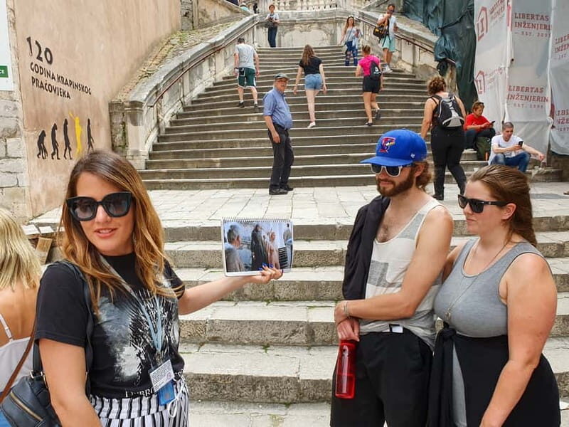 Dubrovnik: Game of Thrones And Iron Throne Walking Tour - Getting oriented at Pile Square, Targaryen umbrella and all