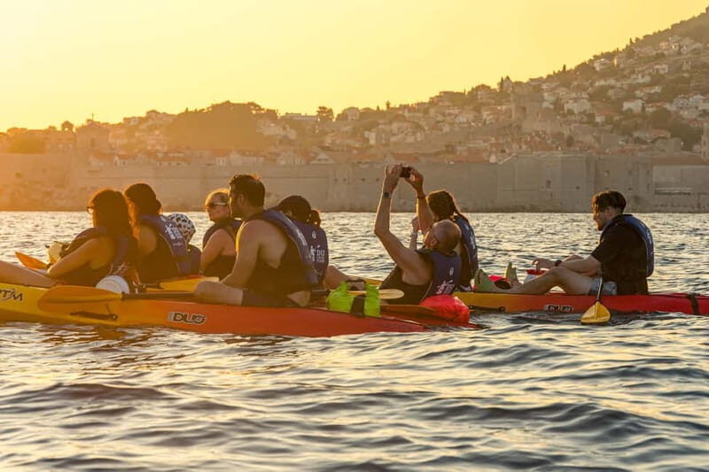 Dubrovnik: Guided Sunset Sea Kayaking with Snacks and Wine - Lokrum Island wine stop: sunset views with a slow finish