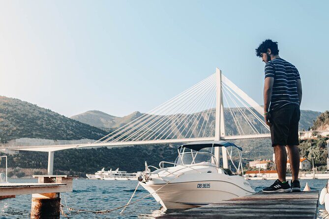 Dubrovnik Hidden Bays and Promenade Segway Guided Tour - Coral Beach Club area: beach views toward the Elaphiti Islands