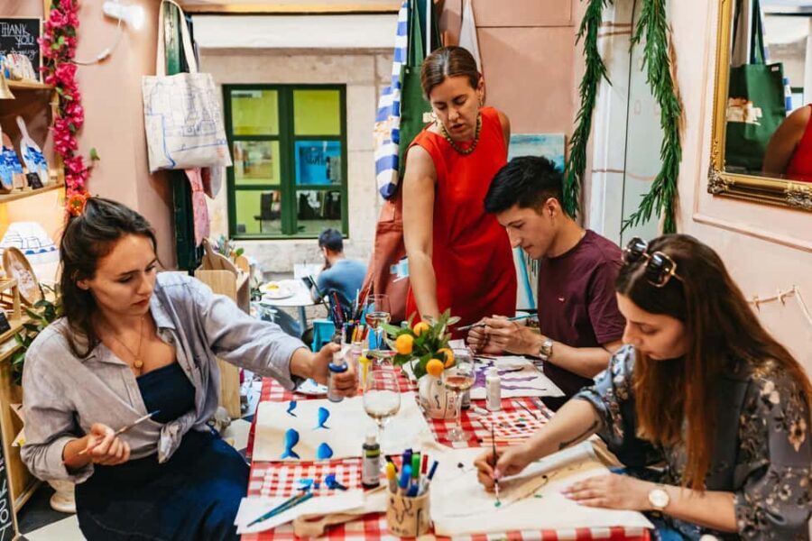 Dubrovnik: Local Wine, Dine and Design Workshop - Studio Slatko kao Cukar: where art and wine meet in Old Town