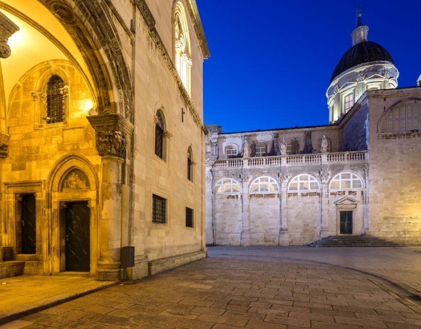 Dubrovnik: Old Town Highlights Guided Evening Walking Tour - Cathedral Lighting and the Old Port Finish