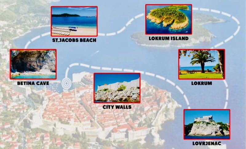 Dubrovnik or Cavtat: Lokrum Island and Betina Cave Boat Tour - City Walls, Lokrum, and cave swimming: why this combo works