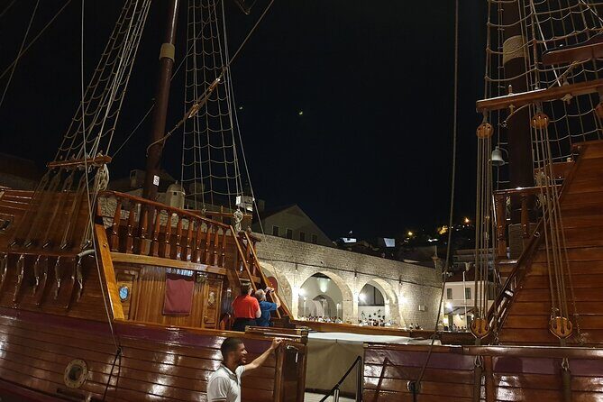 Dubrovnik Panoramic Night Cruise with Karaka - Cruising the city walls after dark: the UNESCO segment you can see from the sea