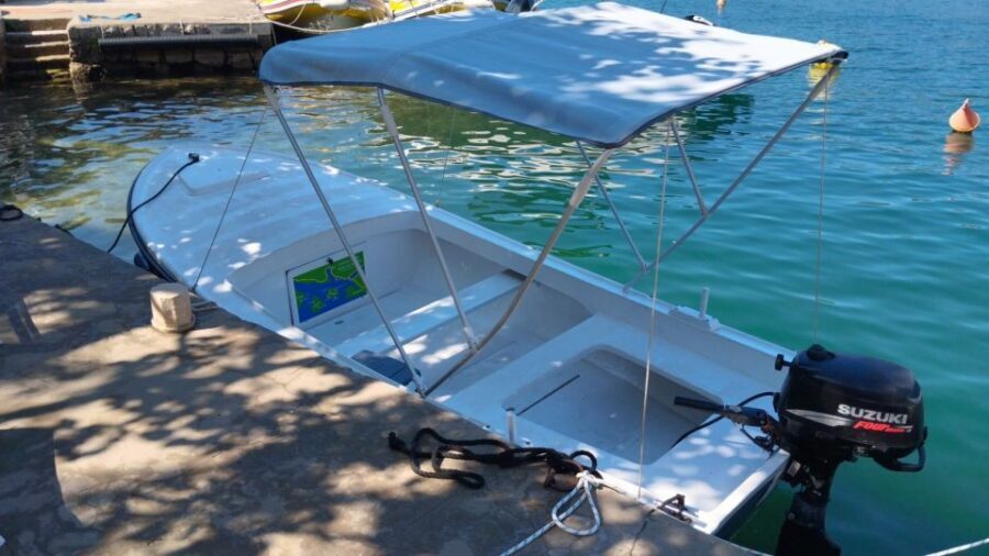 Dubrovnik: Rent a fun and easy to use boat without license - Cave and Beach Highlights: Blue Cave Swim, Green Caves, and Šunj Sand