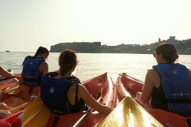 Dubrovnik: Sea Kayaking & Snorkeling - Kolorina Bay launch: briefing first, then straight into the kayaks