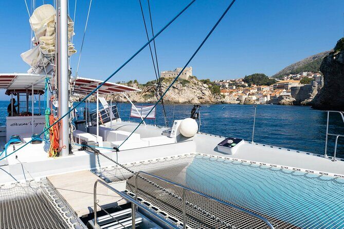 Dubrovnik Sunset Catamaran Cruise with drinks - Lokrum Island Views: The Shoreline Changes Fast