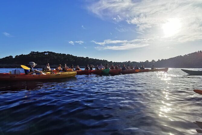 Dubrovnik: Sunset Kayak & Snorkel Tour with Wine & Water - Lokrum Pass-By and the Weather Circle You Might Get