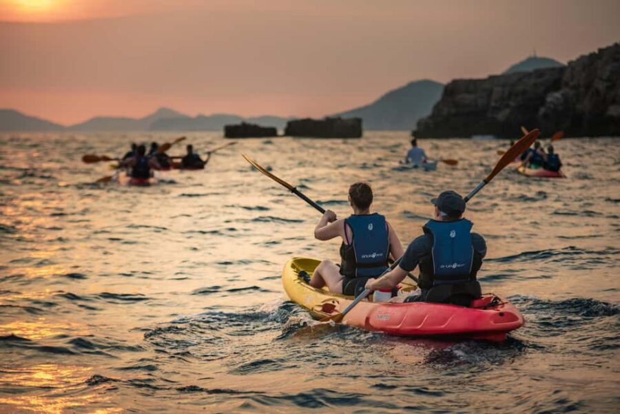 Dubrovnik: Sunset Kayaking and Snorkeling Tour - Dubrovnik’s city walls look different when you’re low to the water