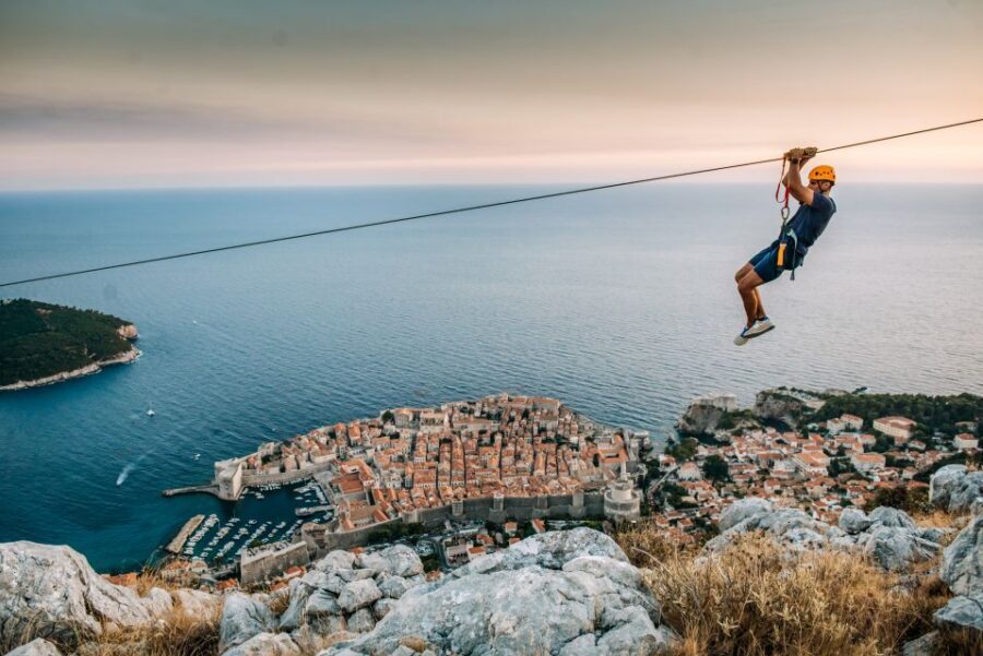 Dubrovnik: Sunset Zip Line Experience Followed by Wine - Getting to Ilijina glavica and riding up to Srđ Hill