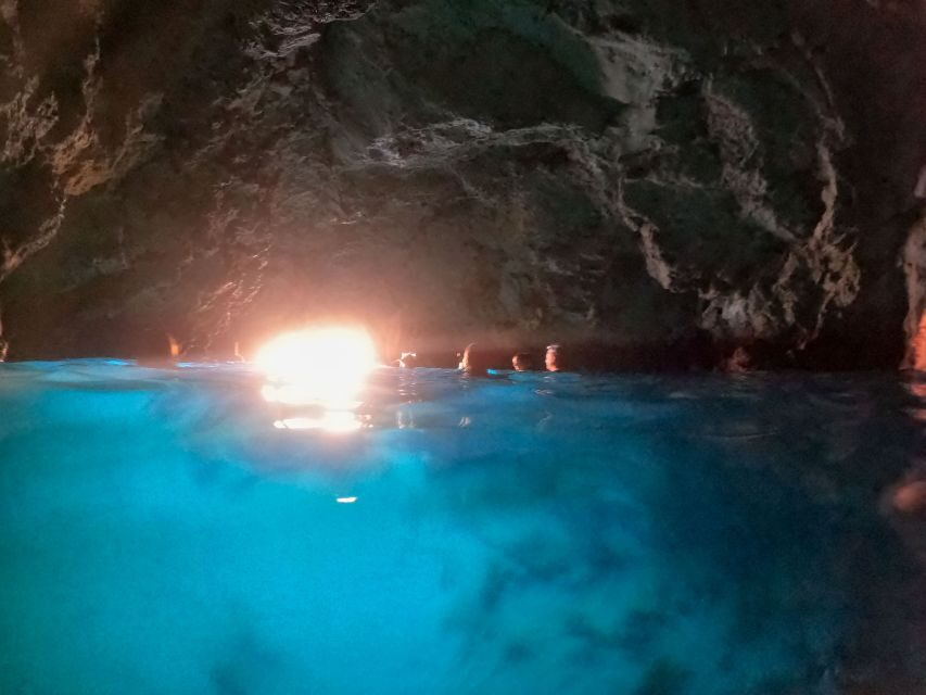 From Dubrovnik/Cavtat: Blue Cave, Sunj Beach Speed Boat Tour - Three Green Caves: easy snorkels plus one swim-through challenge