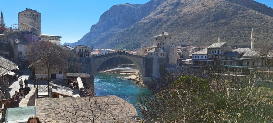 From Dubrovnik: Day Trip to Mostar and Kravica Waterfall - Mostar old town on foot: cobblestones, river views, and the Old Bridge moment