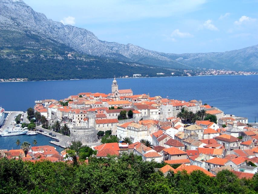 From Dubrovnik: Korcula Island Tour with Wine Tasting - Orebić and the Pelješac channel crossing: watch the sea turn into a show