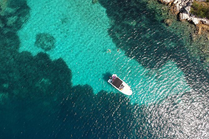 Full day Private Boat Tour to Elaphite Islands and South Mljet - South Mljet: Saplunara Bay and Limoni Beach for turquoise swimming time