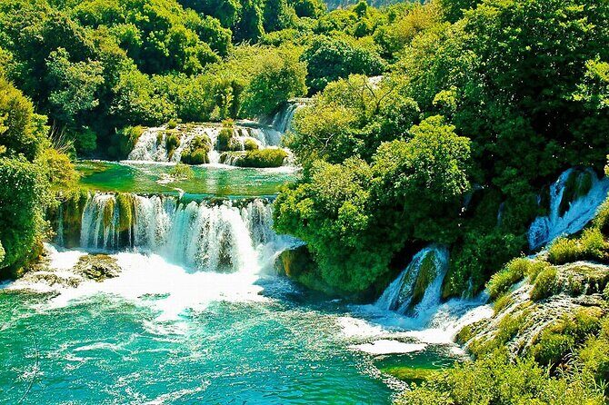 Krka National Park - Private Excursion from Dubrovnik with Mercedes Vehicle - Krka National Park: boat crossing, waterfalls, and the stairs reality check