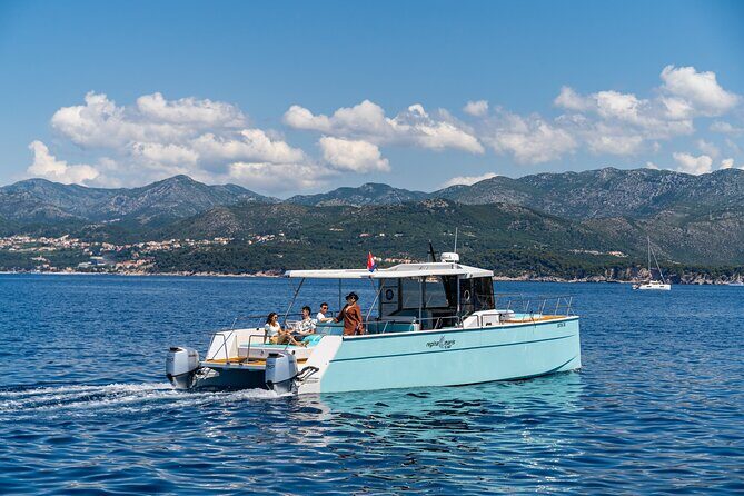 Luxury Blue Cave and Elaphiti Islands Small Group Tour - Šunj Beach on Lopud: the sand stop where the boat can’t get close