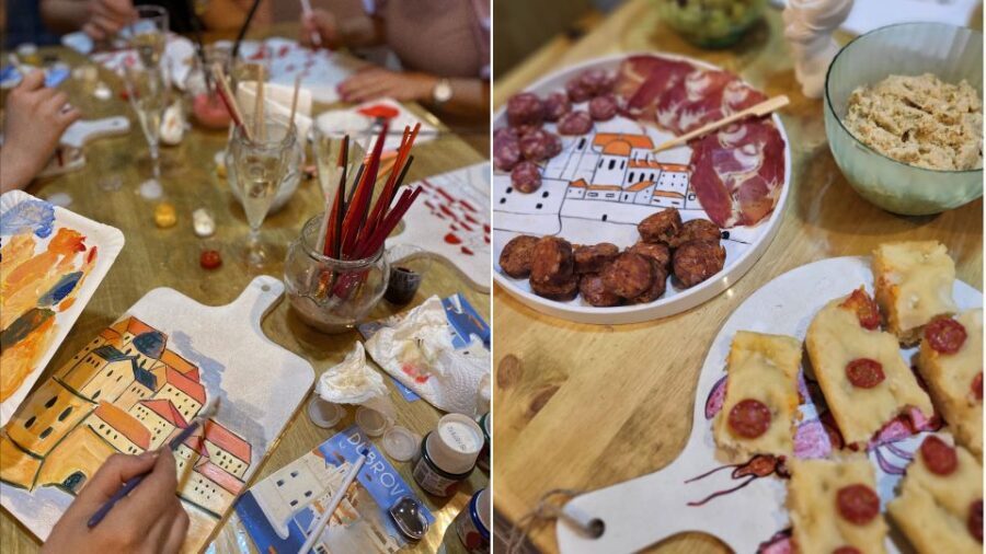 Paint, Sip, and Savor Local Flavors: Unique Local Experience - How the Workshop Rolls: From First Brush to Finished Take-Home Piece