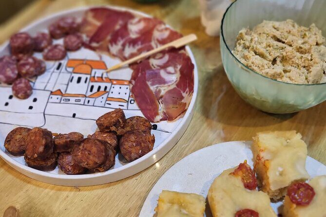 Paint,Sip&Savor Local Flavor:Discover Dubrovnik Like Never Before - The Workshop Menu: Focaccia, Local Cheese and Meat, Local Fish Dishes, and Wine