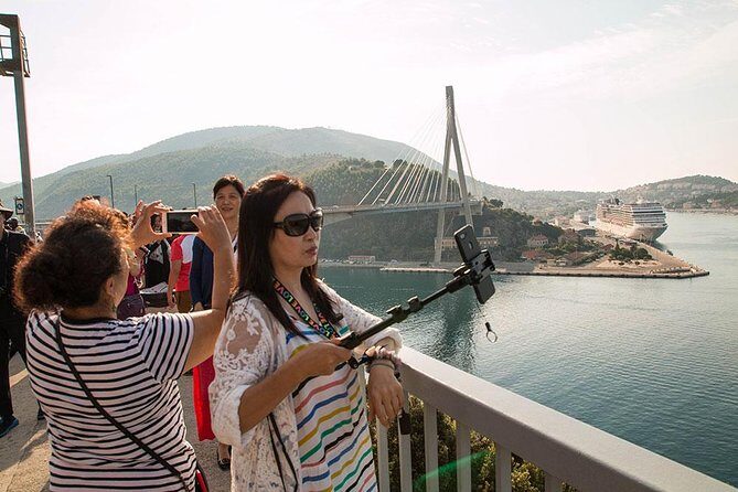 Panorama Dubrovnik & Arboretum Trsteno PRIVATE TOUR - Stop 4: Dr. Franjo Tuđman Bridge terrace for bay views and angles