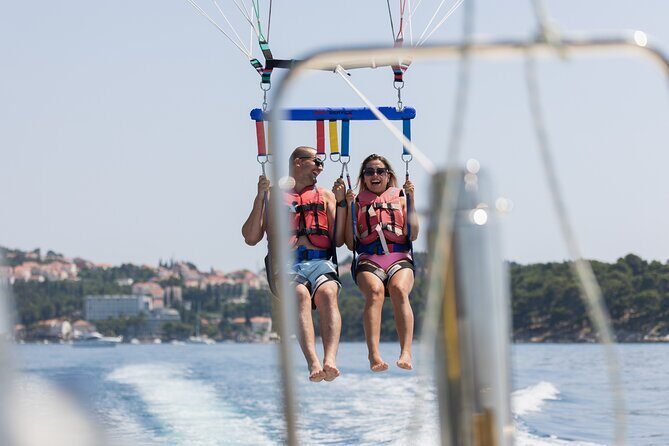 Parasailing in Cavtat - The flight itself: height, wind, music, and views that land fast