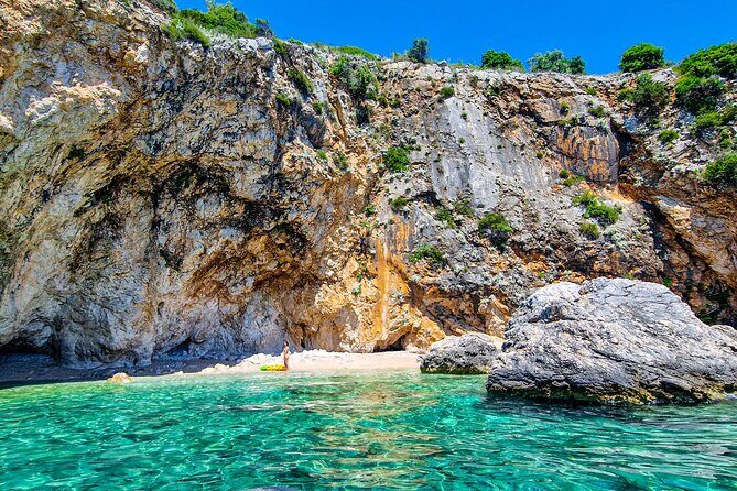 Private Full day Elafiti islands and Blue cave tour - Sunj Beach on Lopud: Golden Sand, Calm Water, Easy Snorkeling