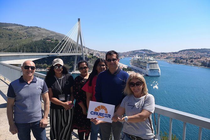 PRIVATE Panorama Sunset Tour in Dubrovnik - Stop 2: Most Dr. Franja Tudman terrace views over Rijeka Dubrovačka