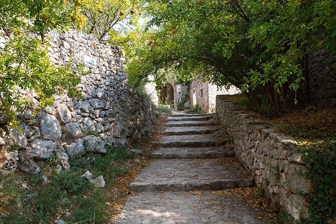 PRIVATE TOUR to Mostar, Stolac, Pocitelj & Blagaj by CRUISER TAXI - Mostar Stari Most area: the bridge, the streets, and the 1990s story