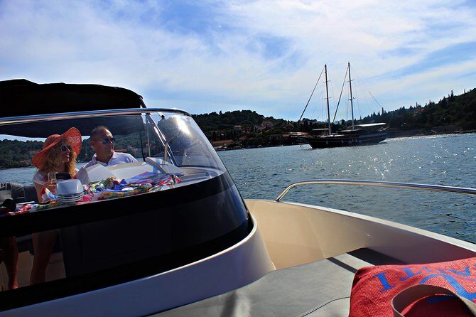 Rent a speed boat and explore beaches and coves of Elaphiti Islands - Price and Value: $720.84 Per Group (Up to 6)