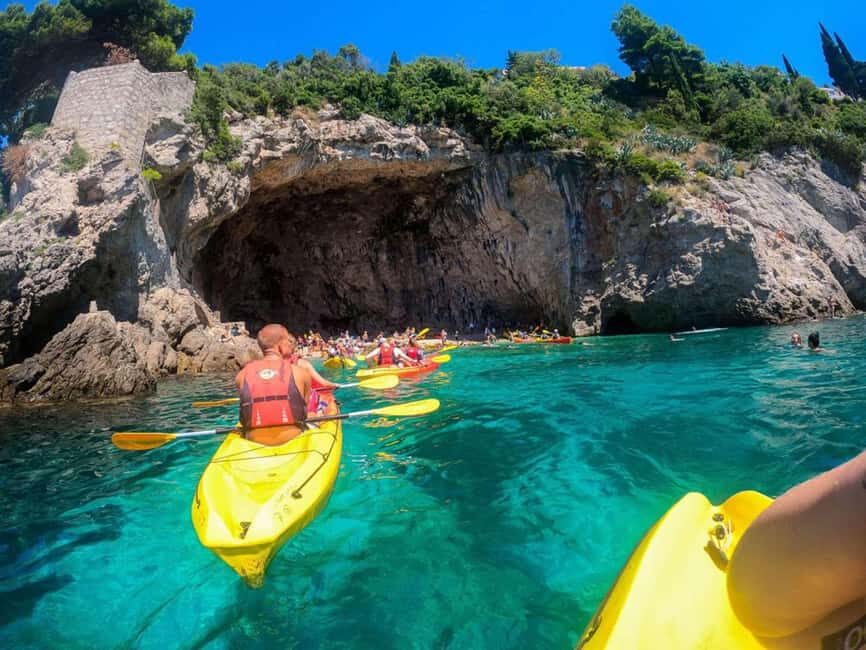 Sea Kayaking - Paddling With the Guide Around Lokrum Island
