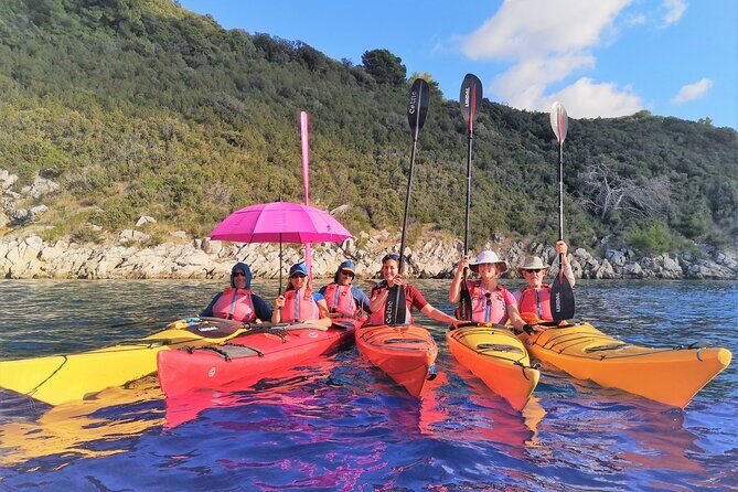 Sea Kayaking and Snorkeling to Green Cave on Sipan island from Lopud - Šuđurađ on Šipan: lunch and a breather in a working fishing village