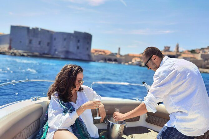 Speedboat Atlantic Marine 750, 4 or 8 hours - Key highlights for your Elaphiti speedboat day
