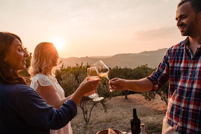 Sunset wine tasting in vineyard - Getting the story: meeting Ivica and Dominika/Domininka